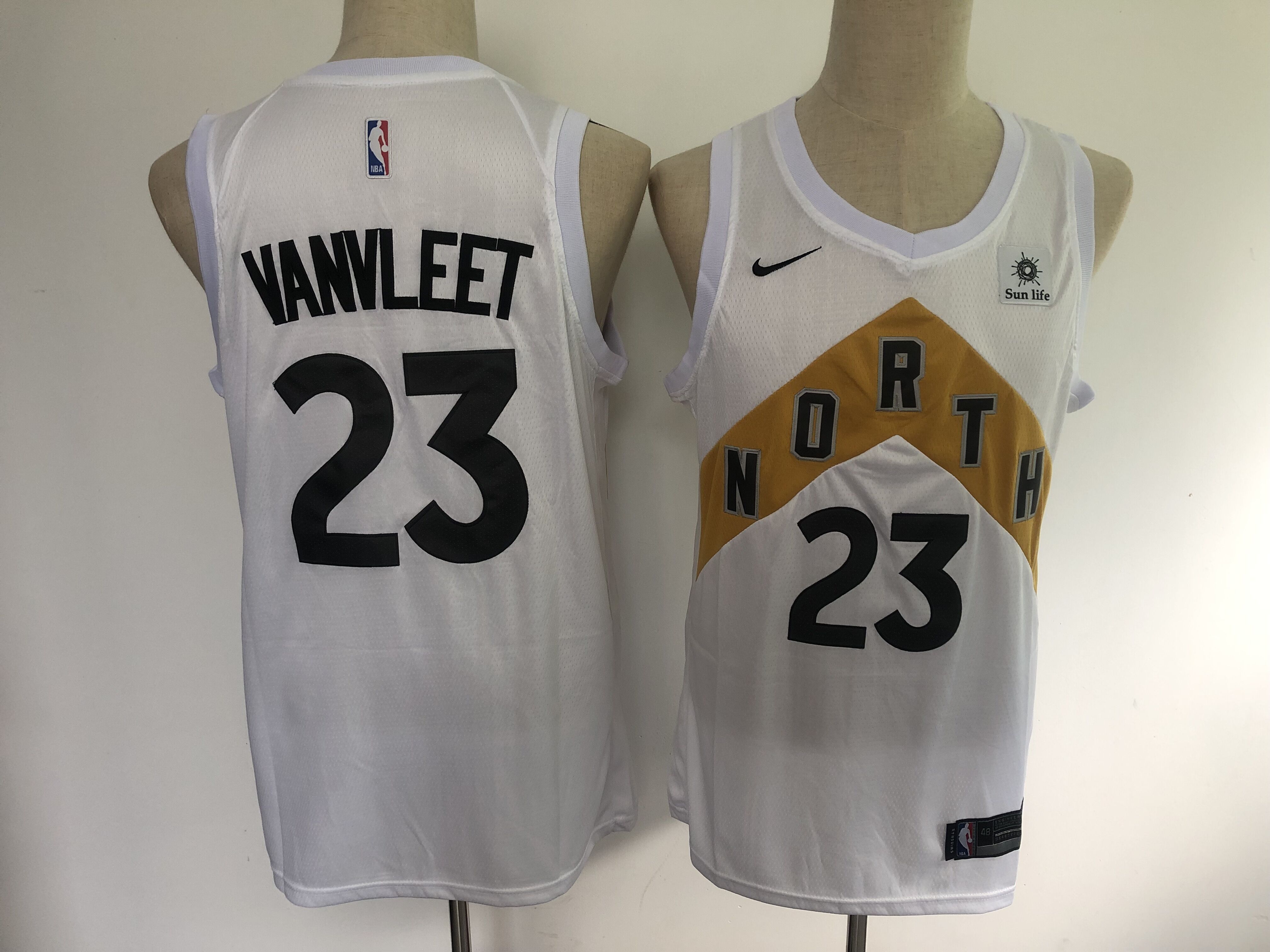 Men Toronto Raptors #23 Vanvleet White City Edition Nike NBA Jerseys->toronto raptors->NBA Jersey